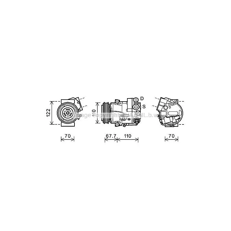 Compresseur, climatisation AVA QUALITY COOLING OLAK608