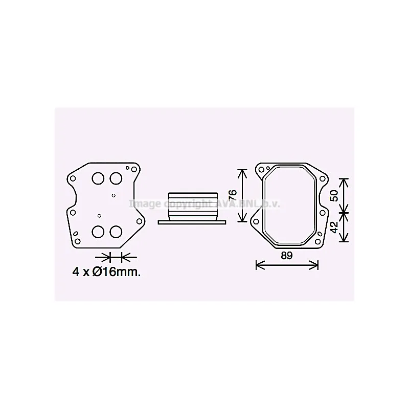 Radiateur d'huile AVA QUALITY COOLING PE3400