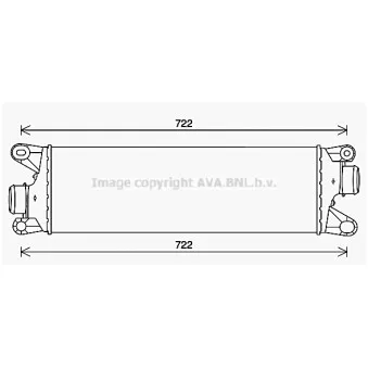 Intercooler, échangeur AVA QUALITY COOLING PE4417