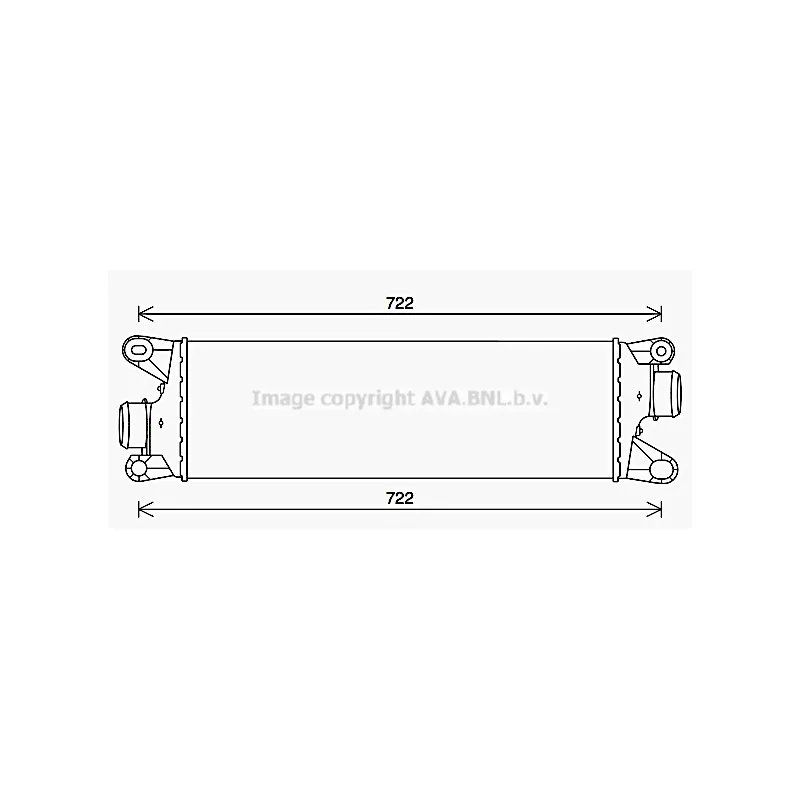 Intercooler, échangeur AVA QUALITY COOLING PE4417