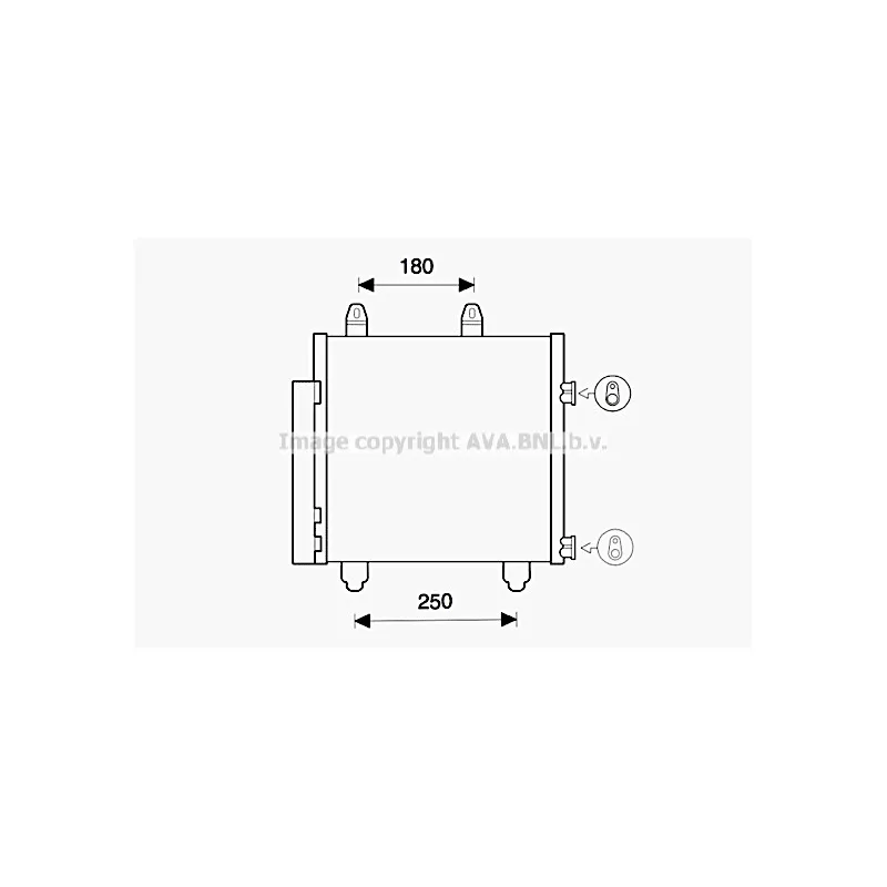 Condenseur, climatisation AVA QUALITY COOLING PE5398D