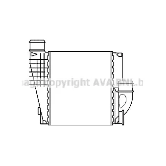 Intercooler, échangeur AVA QUALITY COOLING PEA4385