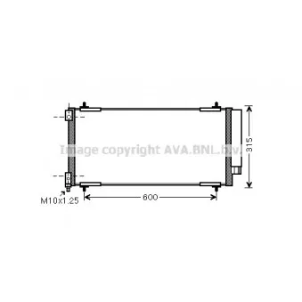 Condenseur, climatisation AVA QUALITY COOLING PEA5301D