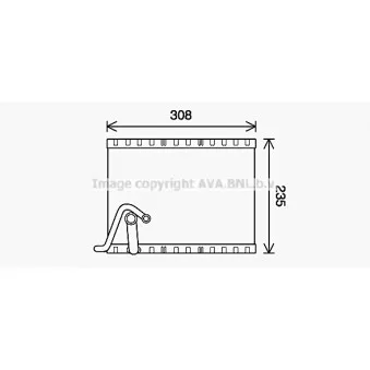 Évaporateur climatisation AVA QUALITY COOLING PEV401