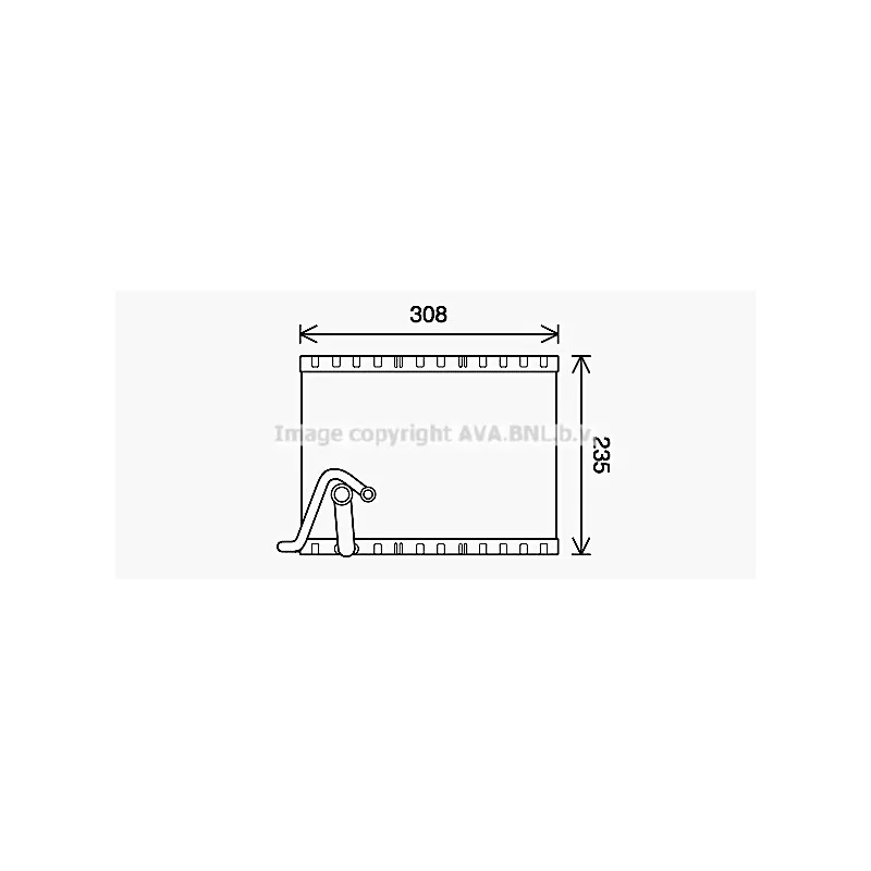 Évaporateur climatisation AVA QUALITY COOLING PEV401