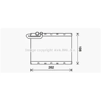 Évaporateur climatisation AVA QUALITY COOLING PEV405