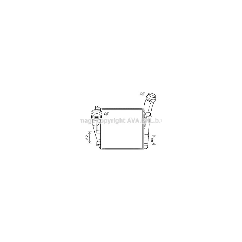 Intercooler, échangeur AVA QUALITY COOLING PR4094