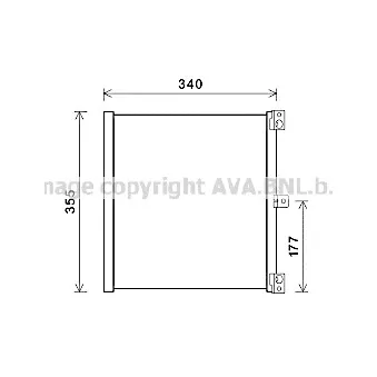 Condenseur, climatisation AVA QUALITY COOLING PR5088