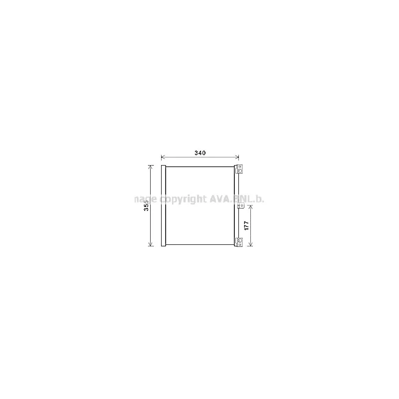 Condenseur, climatisation AVA QUALITY COOLING PR5088