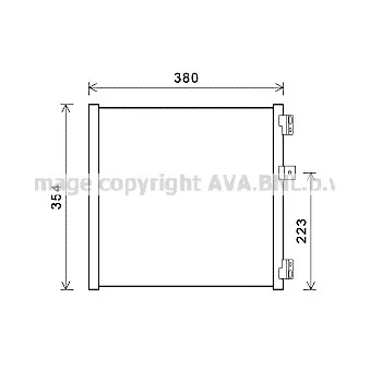 Condenseur, climatisation AVA QUALITY COOLING PR5089