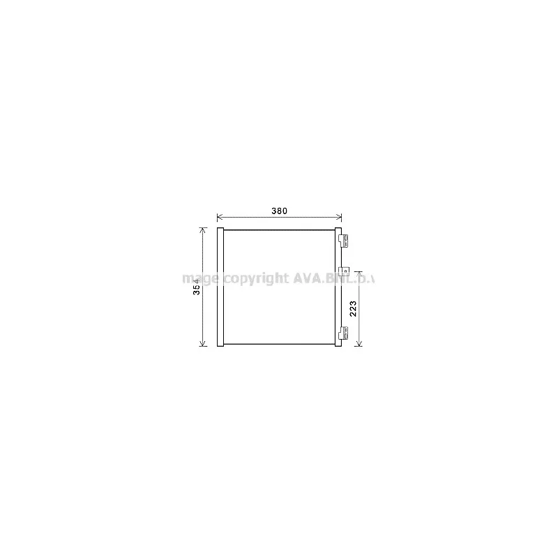 Condenseur, climatisation AVA QUALITY COOLING PR5089