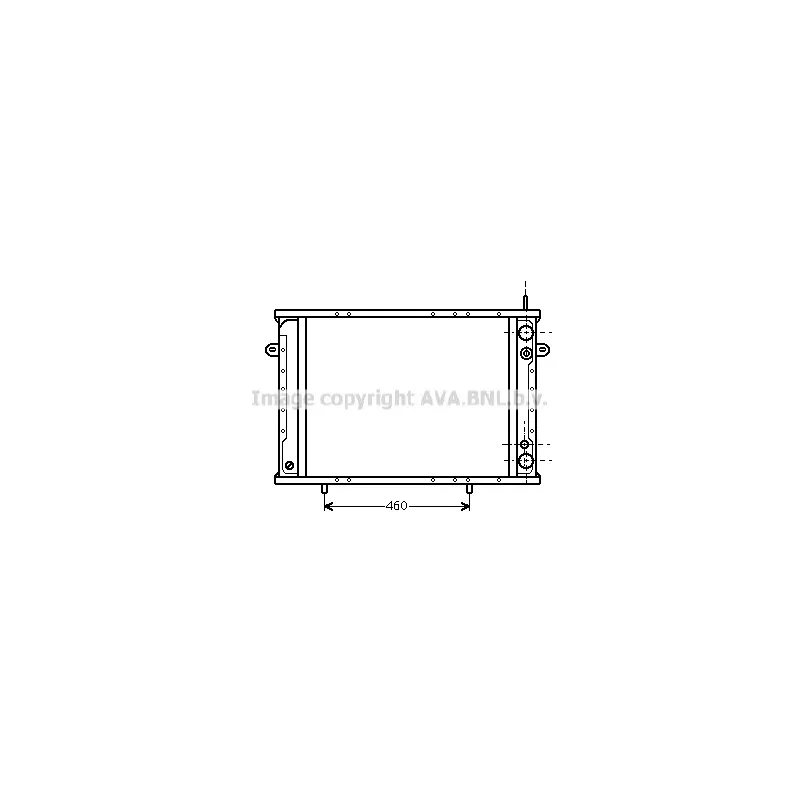 Radiateur, refroidissement du moteur AVA QUALITY COOLING RT2085