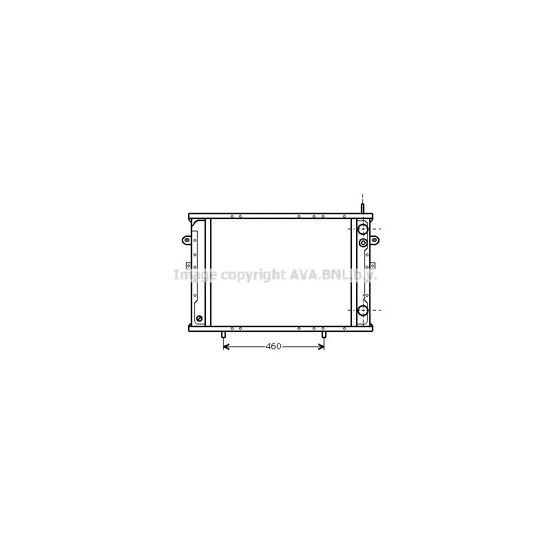 Radiateur, refroidissement du moteur AVA QUALITY COOLING RT2171