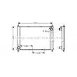 Radiateur, refroidissement du moteur AVA QUALITY COOLING RT2652 - Visuel 1