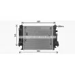 Radiateur, refroidissement du moteur AVA QUALITY COOLING RT2658 - Visuel 1