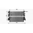 Radiateur, refroidissement du moteur AVA QUALITY COOLING RT2659 - Visuel 1