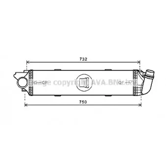 Intercooler, échangeur AVA QUALITY COOLING