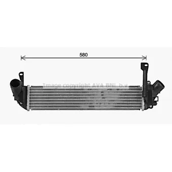 Intercooler, échangeur AVA QUALITY COOLING RT4679