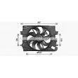 Ventilateur, refroidissement du moteur AVA QUALITY COOLING RT7662 - Visuel 1