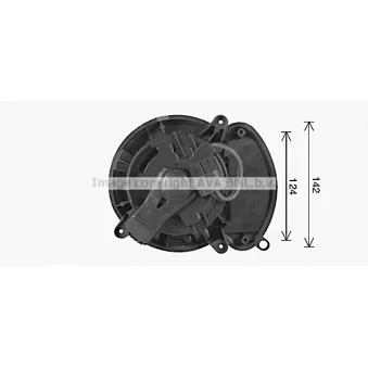 Moteur électrique, pulseur d'air habitacle AVA QUALITY COOLING RT8672