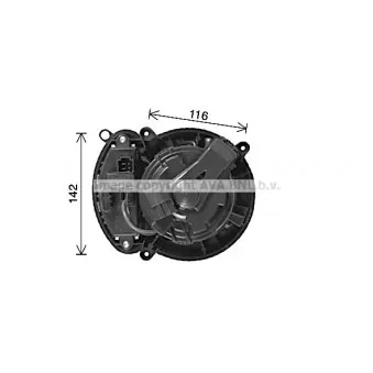 Moteur électrique, pulseur d'air habitacle AVA QUALITY COOLING RT8677