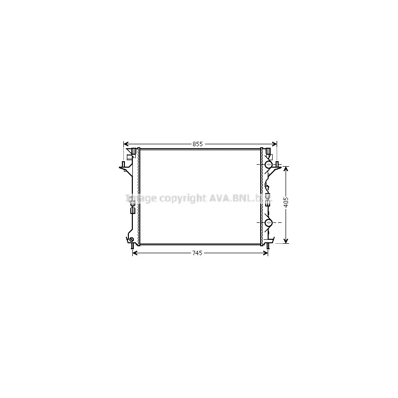 Radiateur, refroidissement du moteur AVA QUALITY COOLING RTA2421