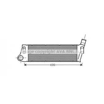 Intercooler, échangeur AVA QUALITY COOLING RTA4316