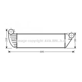 Intercooler, échangeur AVA QUALITY COOLING RTA4397
