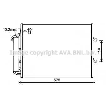 Condenseur, climatisation AVA QUALITY COOLING RTA5454D