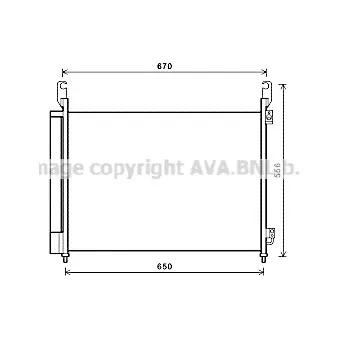 Condenseur, climatisation AVA QUALITY COOLING RTA5466D