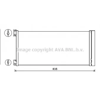 Condenseur, climatisation AVA QUALITY COOLING RTA5626D