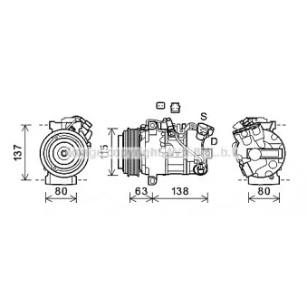 Compresseur, climatisation AVA QUALITY COOLING RTK630