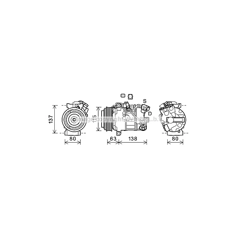 Compresseur, climatisation AVA QUALITY COOLING RTK630