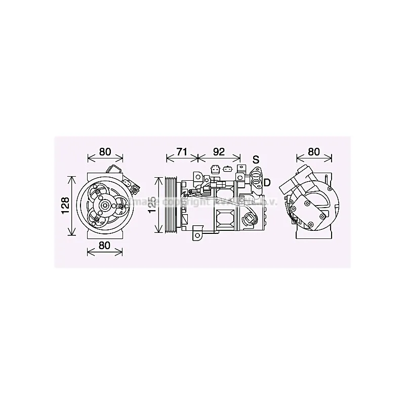 Compresseur, climatisation AVA QUALITY COOLING RTK636