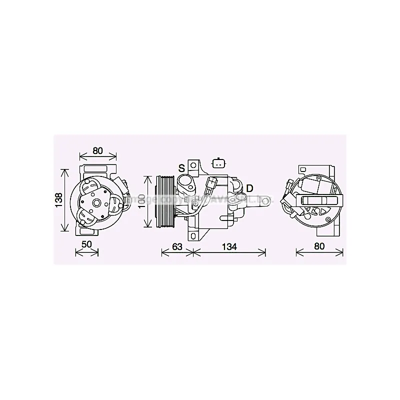 Compresseur, climatisation AVA QUALITY COOLING RTK637