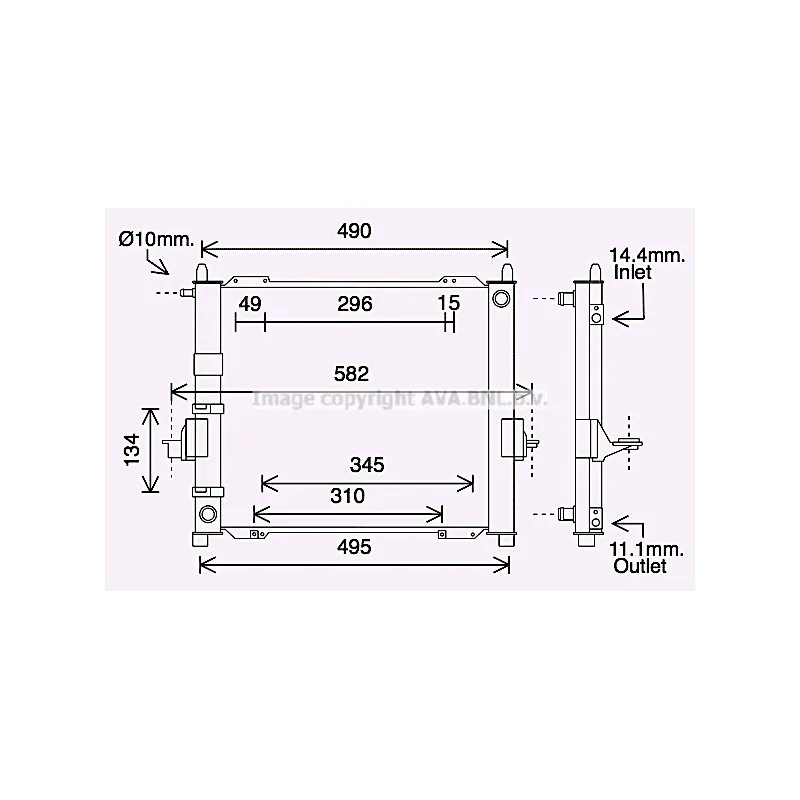 Module de refroidissement AVA QUALITY COOLING RTM632