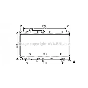 Radiateur, refroidissement du moteur AVA QUALITY COOLING SU2110