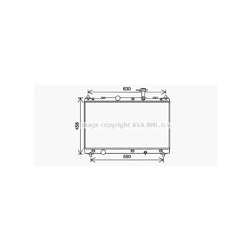 Radiateur, refroidissement du moteur AVA QUALITY COOLING SZ2147