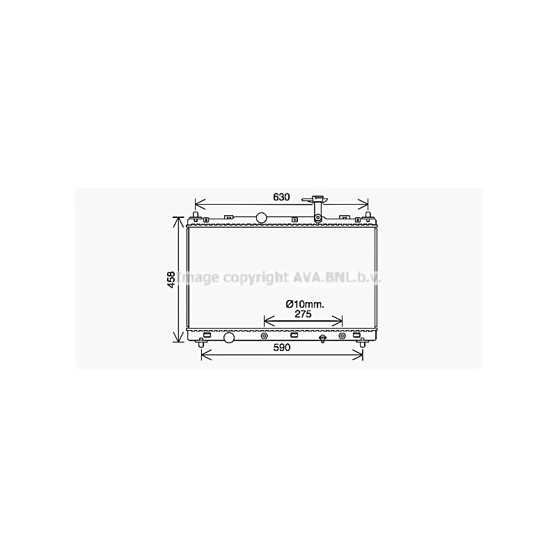 Radiateur, refroidissement du moteur AVA QUALITY COOLING SZ2148