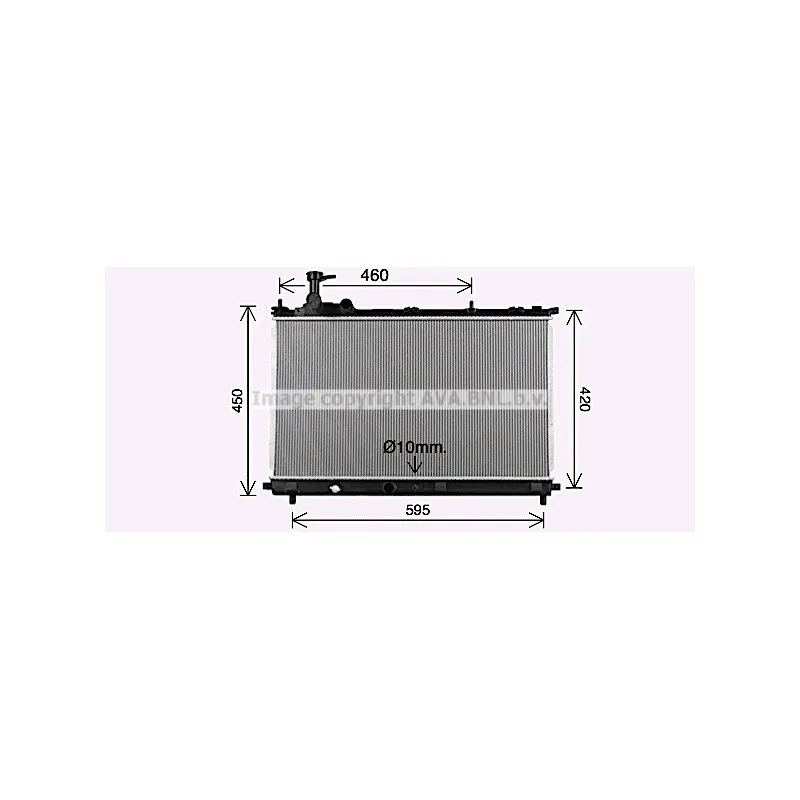 Radiateur, refroidissement du moteur AVA QUALITY COOLING SZ2167