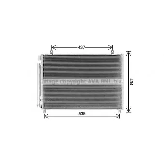 Condenseur, climatisation AVA QUALITY COOLING SZ5154D