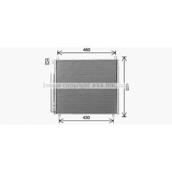 Condenseur, climatisation AVA QUALITY COOLING SZ5158D