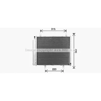 Condenseur, climatisation AVA QUALITY COOLING SZ5165D