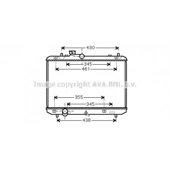 Radiateur, refroidissement du moteur AVA QUALITY COOLING SZA2083