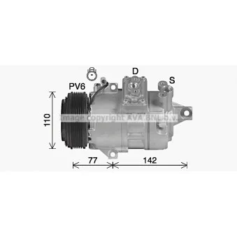 Compresseur, climatisation AVA QUALITY COOLING SZAK156