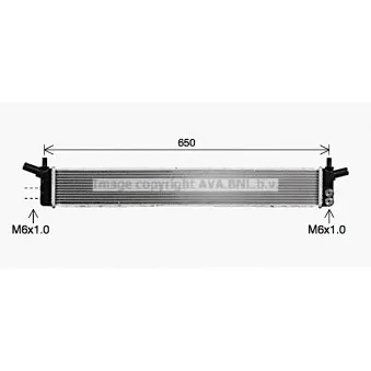 Radiateur, batterie de traction AVA QUALITY COOLING TO2783