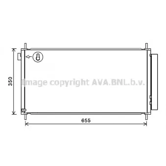 Condenseur, climatisation AVA QUALITY COOLING TO5718D