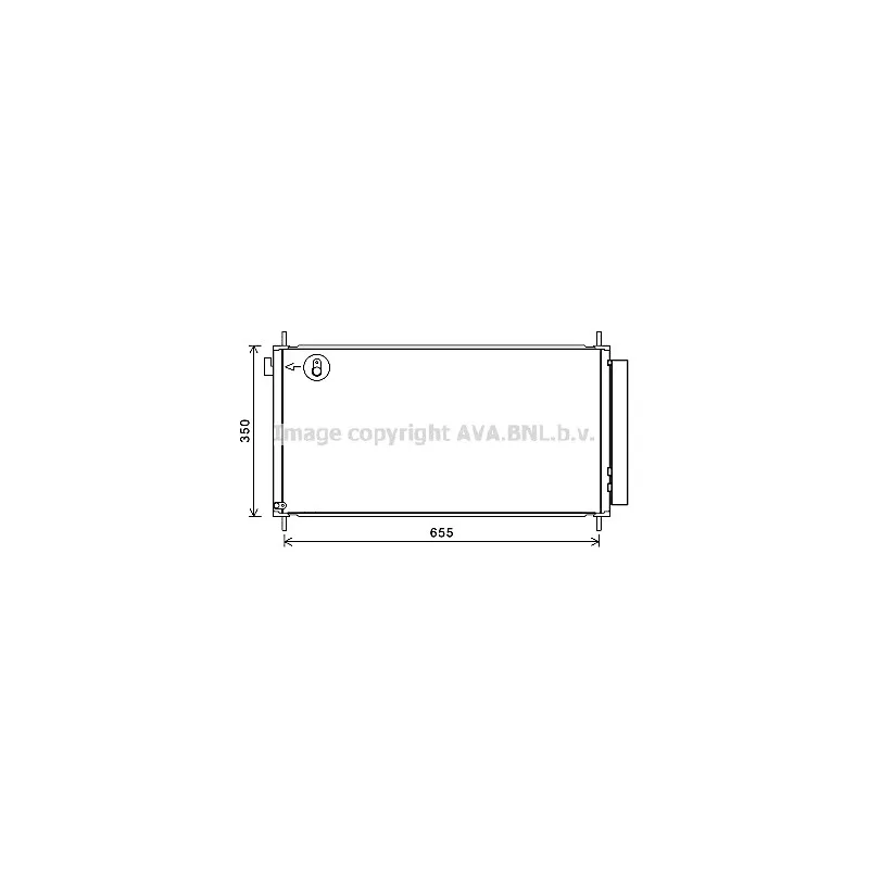 Condenseur, climatisation AVA QUALITY COOLING TO5718D
