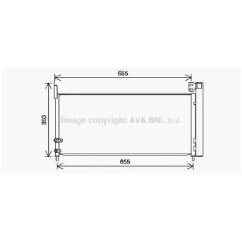 Condenseur, climatisation AVA QUALITY COOLING TO5737D