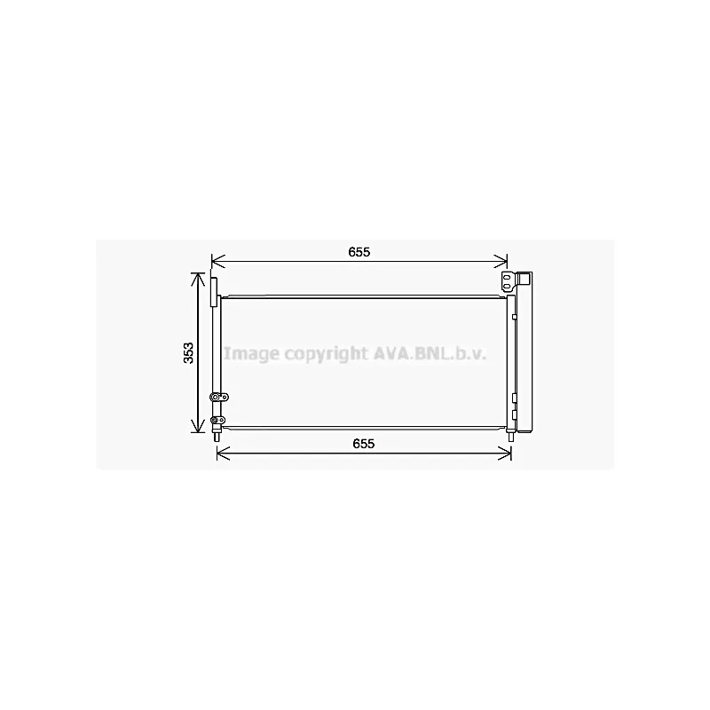 Condenseur, climatisation AVA QUALITY COOLING TO5737D